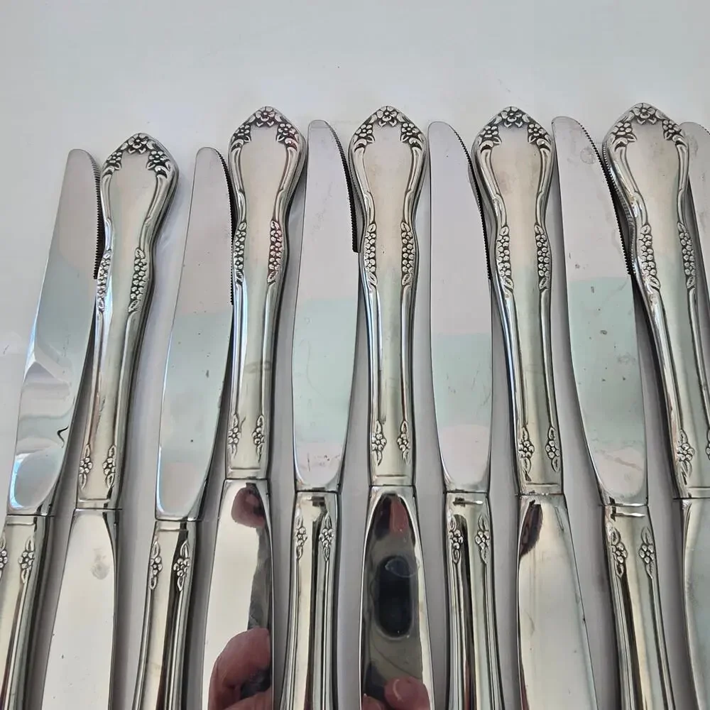 Oneida Mansfield Amadeus Set of 14 Dinner Knives Stainless WM Rogers Deluxe